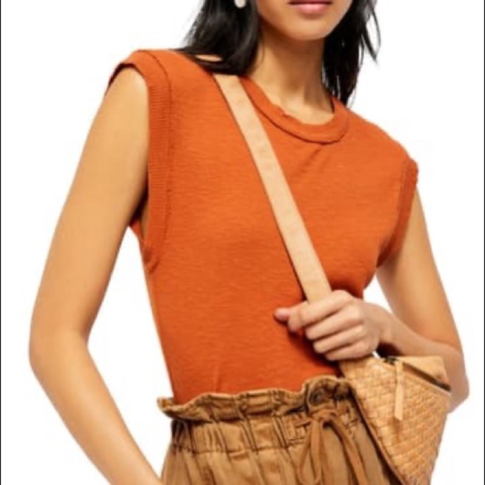 NWOT Free People Georgie Muscle Tank Top